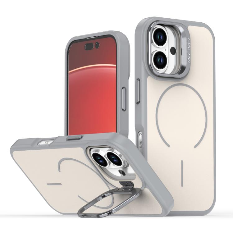 MagSafe-deksel med kamerastativ til iPhone 16 Plus – Grå