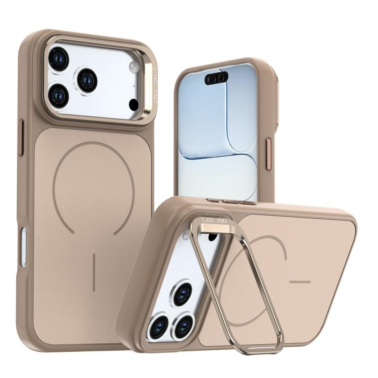 MagSafe-deksel med kamerastativ til iPhone 17 Pro og 18 Pro – Beige
