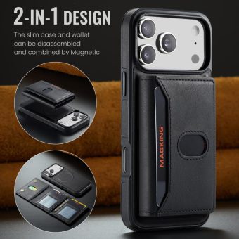 Lommebok-deksel med avtakbar MagSafe-lommebok til iPhone 17 Pro Max og 18 Pro Max – detalj