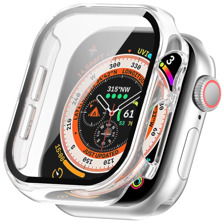 Gjennomsiktig deksel med glass til Apple Watch Serie 10 og 11 (42 mm) – gjennomsiktig