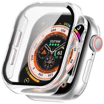 Gjennomsiktig deksel med glass til Apple Watch Serie 10 og 11 (46 mm) – gjennomsiktig