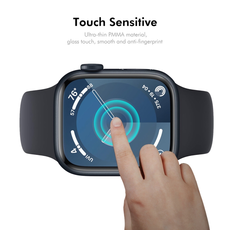 Skjermbeskytter 3D, 2 stk, til Apple Watch Serie 10 og 11 (42 mm) – detalj