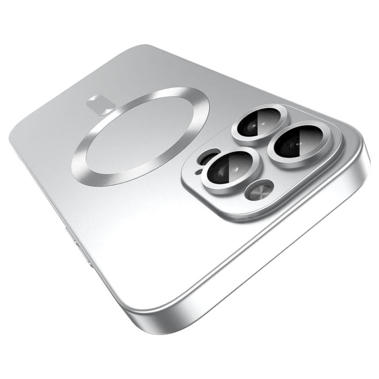 Tynt MagSafe-deksel med metallic finish til iPhone 16 Pro – Sølv
