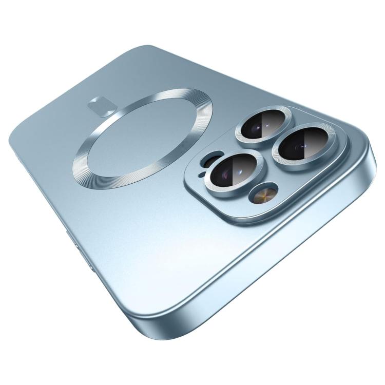 Tynt MagSafe-deksel med metallic finish til iPhone 16 Pro – Sierrablå