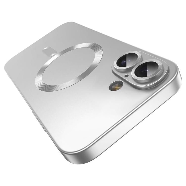 Tynt MagSafe-deksel med metallic finish til iPhone 16 Plus – Sølv