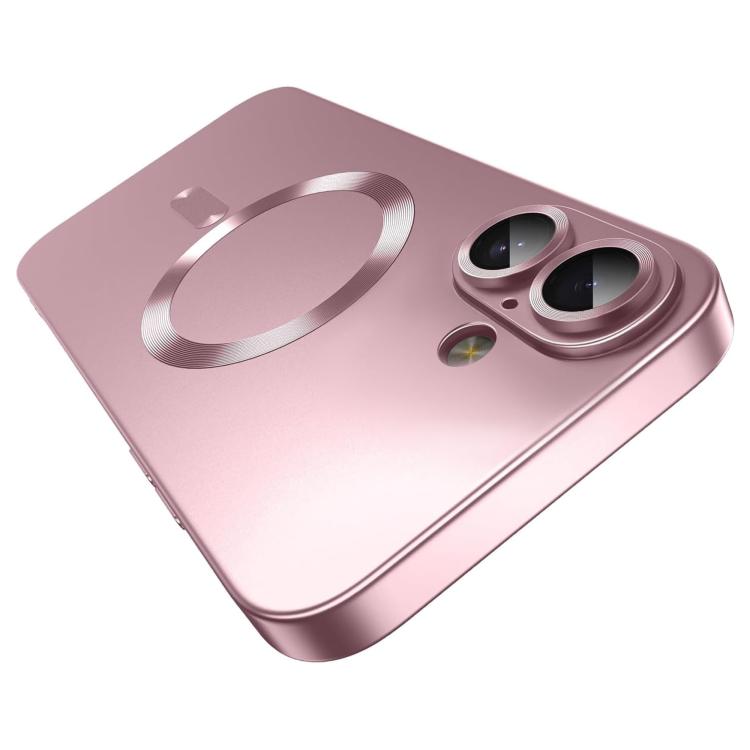 Tynt MagSafe-deksel med metallic finish til iPhone 16 – Rosa