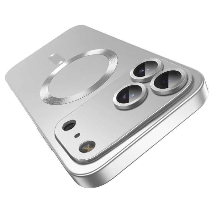 Tynt MagSafe-deksel med metallic finish til iPhone 17 Pro og 18 Pro – Sølv