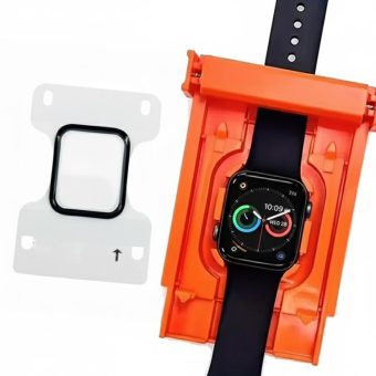 Skjermbeskytter med monteringsramme til Apple Watch Serie 10 og 11 (46 mm)
