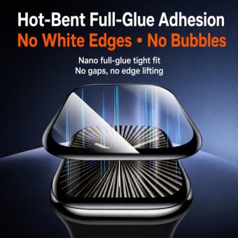 Herdet glass med antirefleks til Apple Watch Serie 10 og 11 (46 mm) – detalj